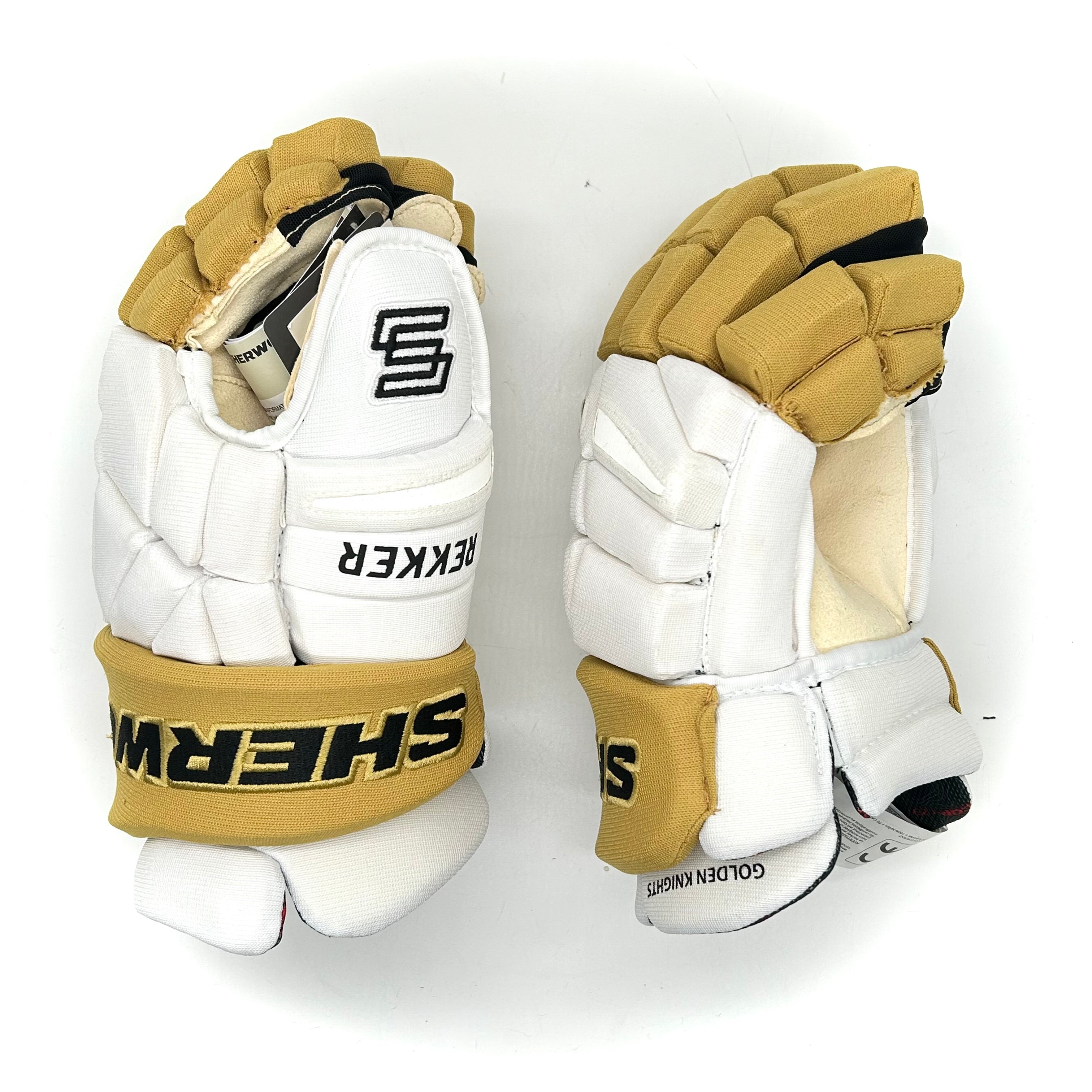 Gant Sherwood Rekker Legend Pro – NHL Pro Stock – Paume Pro – Golden Knights de Vegas (Blanc/Or/Noir)